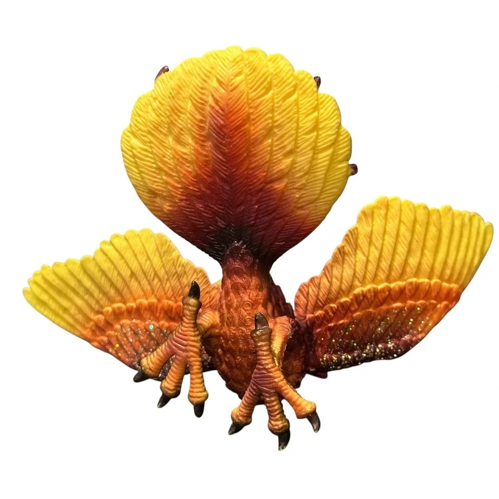 Schleich World of Knights 2004  Phoenix Fantasy‎ Fire Dragon Gold Glitter Figure